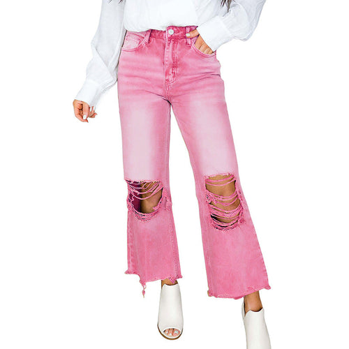 Pink Signal Jean — UrbanEdge High-Waist