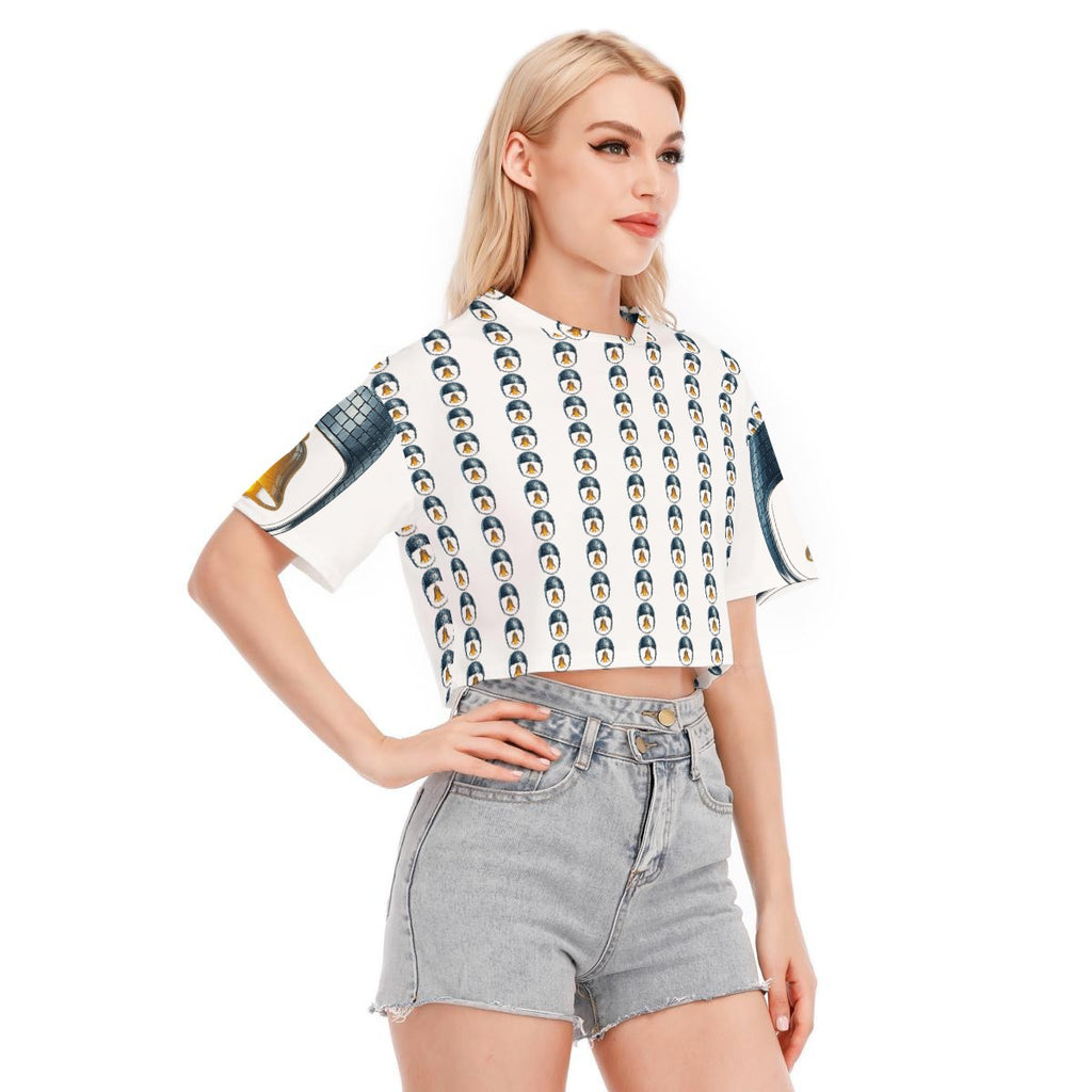 All-Over Print Women's Cropped T-shirt | 190GSM Cotton