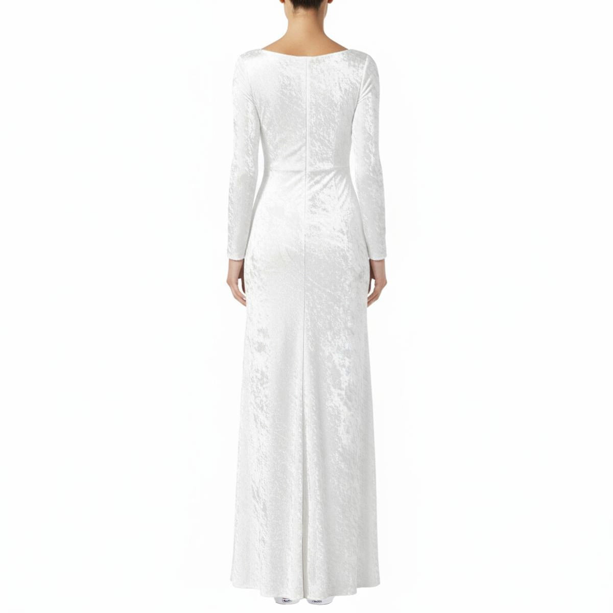 All-Over Print Women's Velvet Shine Maxi Dress — Silver Bells