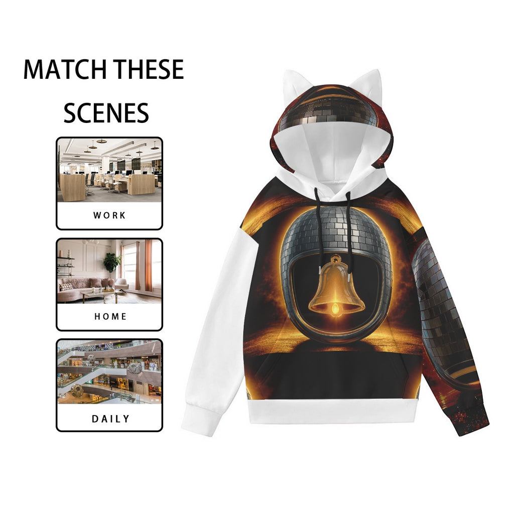 Bell Hoodie With Ears — Silver Bells