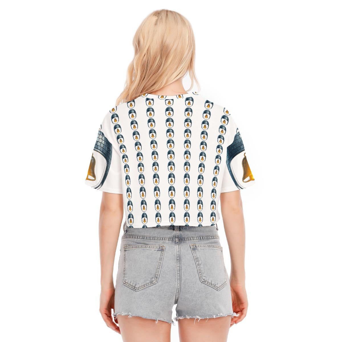 All-Over Print Women's Cropped T-shirt | 190GSM Cotton
