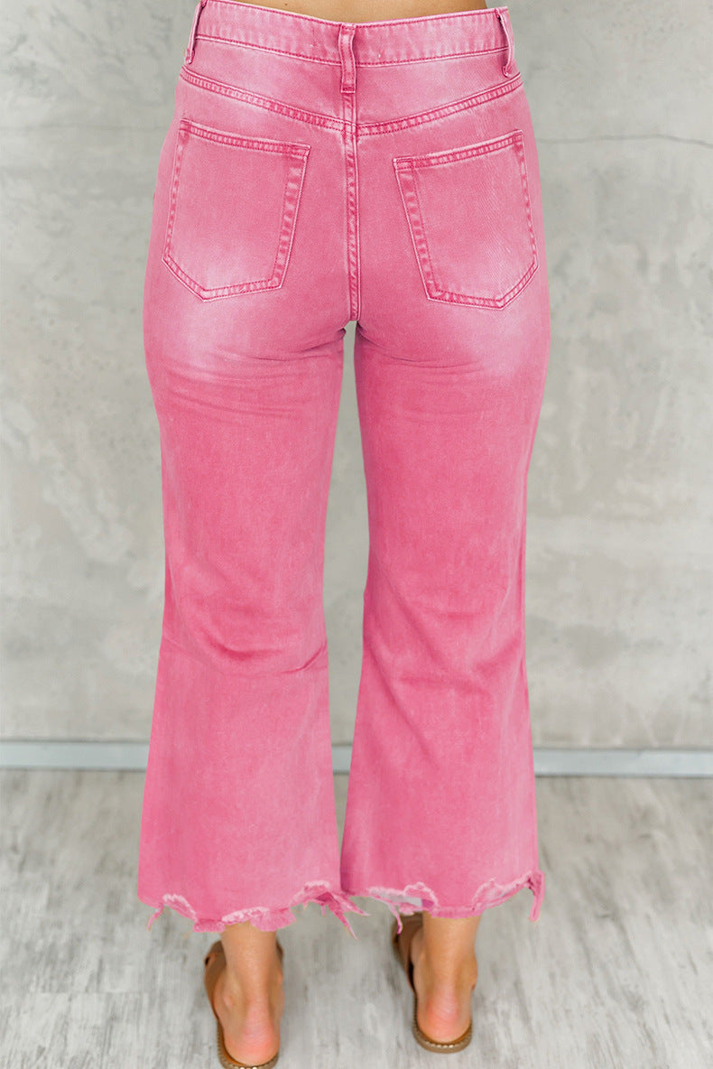 Pink Signal Jean — UrbanEdge High-Waist
