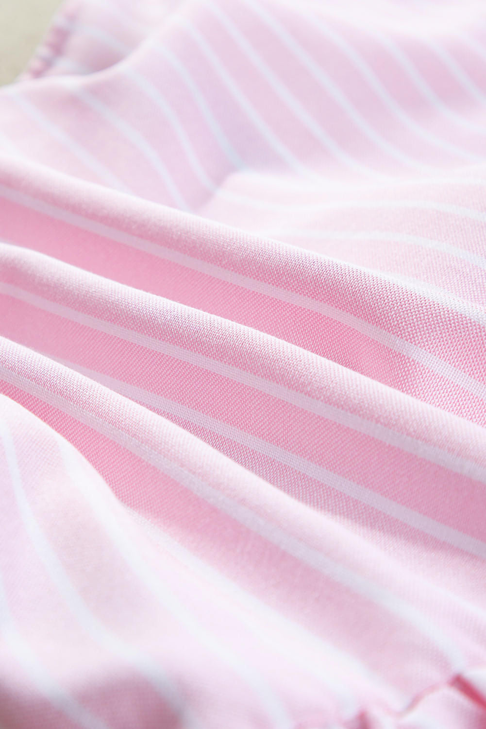 Bell Bow Top — Pink Stripe