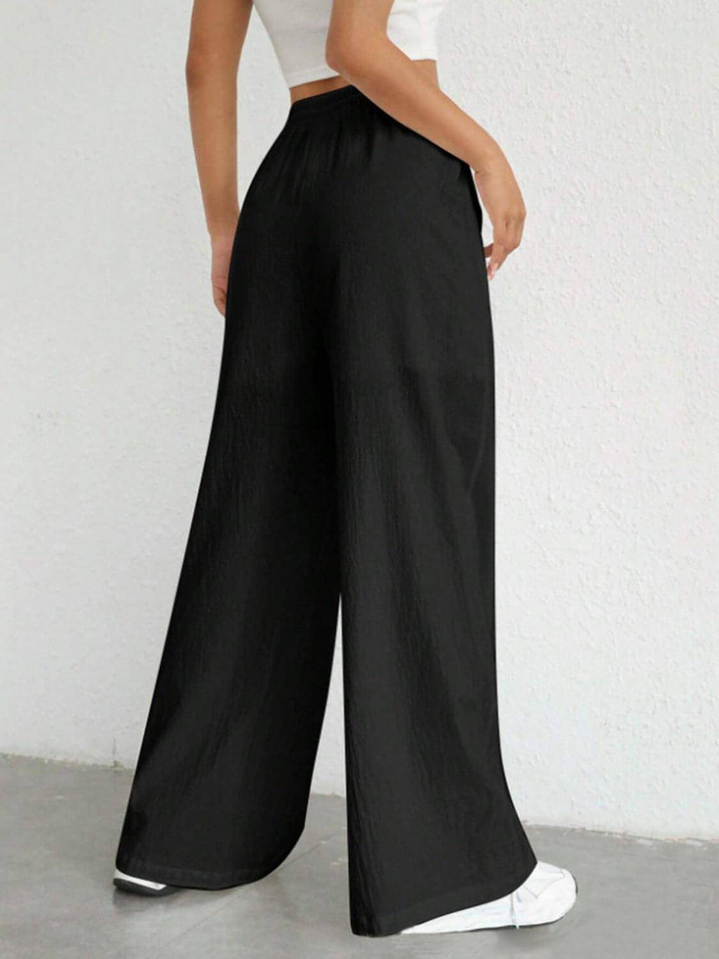 Bell Drawstring Wide Pants
