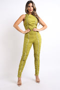 Signal Track Zipper Jumpsuit