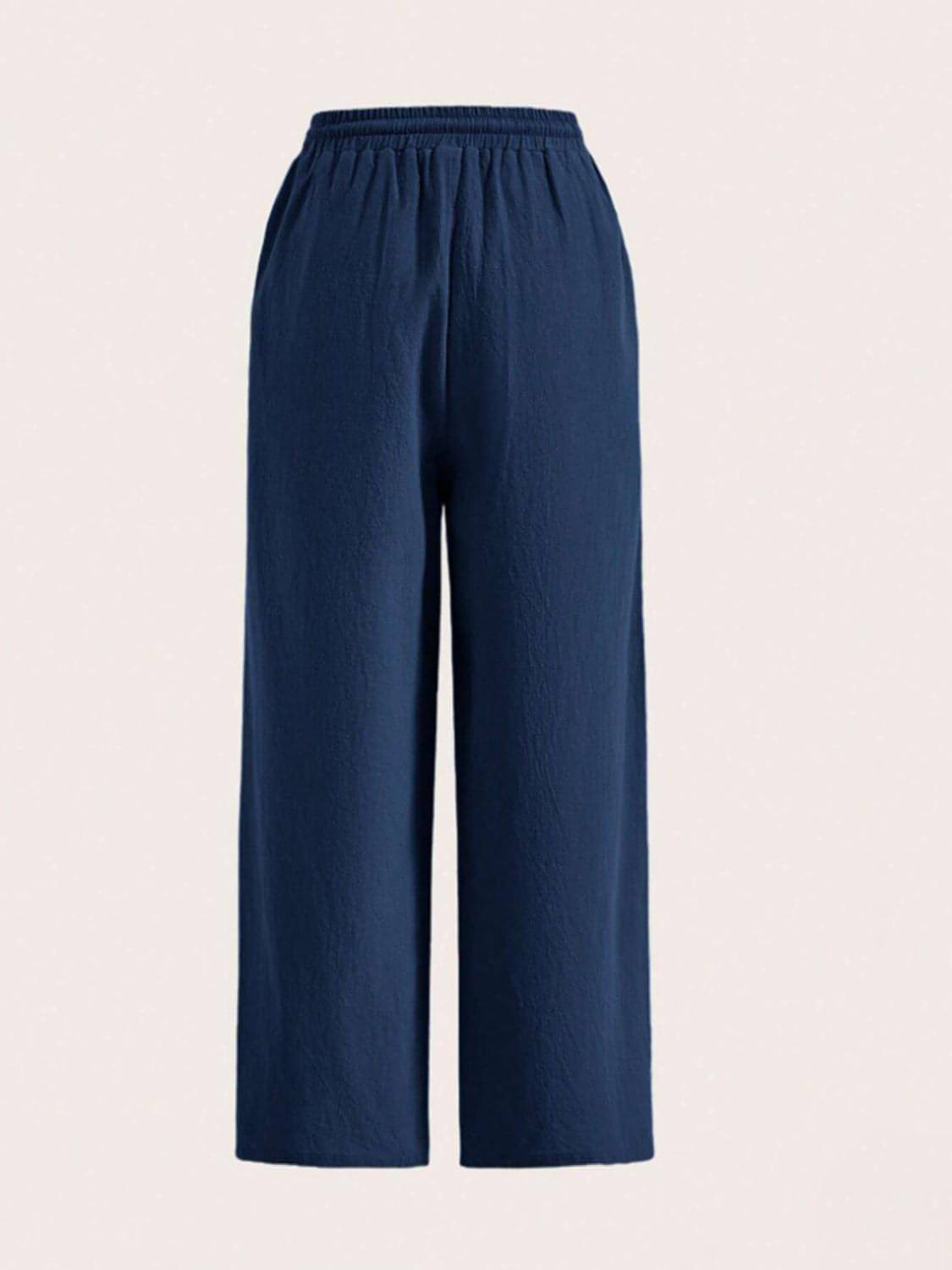 Bell Drawstring Wide Pants