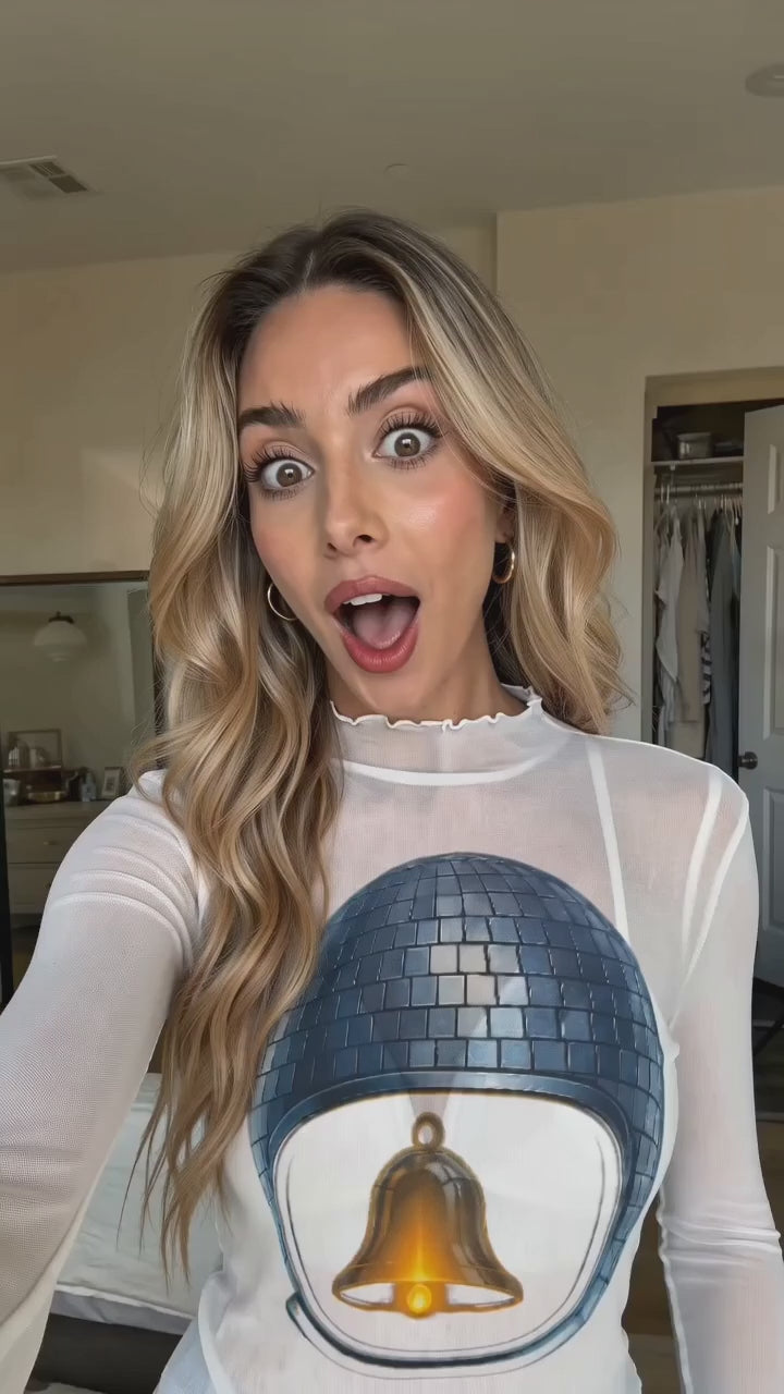 Bell Crown Top — Silver Bells crop top